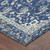 9' X 12' Blue And Silver Oriental Washable Indoor Outdoor Area Rug 9' X 12' Blue And Silver Oriental Washable Indoor Outdoor Area Rug
