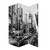 72" Gray Canvas Folding Three Panel Screen Room Divider 72" Gray Canvas Folding Three Panel Screen Room Divider