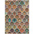 5' X 8' Coral And Orange Ogee Washable Indoor Outdoor Area Rug 5' X 8' Coral And Orange Ogee Washable Indoor Outdoor Area Rug