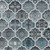 8' X 10' Pewter And Gray Ogee Washable Indoor Outdoor Area Rug