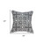 20" X 7" X 20" Traditional Gray And White Cotton Pillow Cover With Poly Insert 20" X 7" X 20" Traditional Gray And White Cotton Pillow Cover With Poly Insert