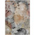 5' X 8' Terra Cotta Copper And Beige Floral Washable Indoor Outdoor Area Rug