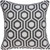 20" X 7" X 20" Cool Gray And White Pillow Cover With Poly Insert 20" X 7" X 20" Cool Gray And White Pillow Cover With Poly Insert