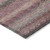 8' X 10' Pink And Gray Striped Washable Indoor Outdoor Area Rug