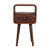 22" Brown Solid Wood Square One Drawer Nightstand 22" Brown Solid Wood Square One Drawer Nightstand