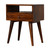 22" Chestnut Solid Wood One Drawer Nightstand 22" Chestnut Solid Wood One Drawer Nightstand
