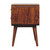 24" Chestnut Solid Wood Two Drawer Nightstand 24" Chestnut Solid Wood Two Drawer Nightstand