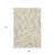 9' X 12' Gold And Beige Floral Washable Area Rug With UV Protection 9' X 12' Gold And Beige Floral Washable Area Rug With UV Protection