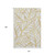 10' X 14' Gold And Beige Floral Washable Area Rug With UV Protection 10' X 14' Gold And Beige Floral Washable Area Rug With UV Protection