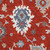 5' X 8' Red Gray And Ivory Floral Medallion Washable Area Rug With UV Protection 5' X 8' Red Gray And Ivory Floral Medallion Washable Area Rug With UV Protection