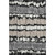 9' X 12' Black Silver And Brown Striped Washable Area Rug With UV Protection 9' X 12' Black Silver And Brown Striped Washable Area Rug With UV Protection
