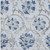 5' X 8' Sky Blue Gray And Silver Floral Washable Area Rug With UV Protection 5' X 8' Sky Blue Gray And Silver Floral Washable Area Rug With UV Protection