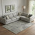 8' X 10' Taupe Gray And Khaki Abstract Washable Area Rug With UV Protection 8' X 10' Taupe Gray And Khaki Abstract Washable Area Rug With UV Protection