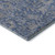 3' X 5' Denim Blue And Taupe Floral Washable Area Rug With UV Protection 3' X 5' Denim Blue And Taupe Floral Washable Area Rug With UV Protection