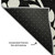 10' X 14' Black And Ivory Floral Washable Area Rug With UV Protection