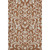 8' X 10' Rust And Beige Floral Washable Area Rug With UV Protection 8' X 10' Rust And Beige Floral Washable Area Rug With UV Protection