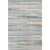 5' X 8' Linen Copper And Ivory Striped Washable Area Rug With UV Protection