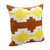 20" Red Yellow And White Striped Cotton Throw Pillow Cover 20" Red Yellow And White Striped Cotton Throw Pillow Cover