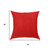 18" Red Linen Throw Pillow Cover 18" Red Linen Throw Pillow Cover