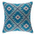 18" Blue And White Geometric Cotton Throw Pillow Cover 18" Blue And White Geometric Cotton Throw Pillow Cover