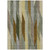 10' X 14' Pewter And Gray Striped Washable Indoor Outdoor Area Rug