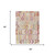 5' X 8' Copper And Orange Tribal Washable Indoor Outdoor Area Rug