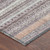 3' X 5' Mauve And Pink Striped Washable Indoor Outdoor Area Rug 3' X 5' Mauve And Pink Striped Washable Indoor Outdoor Area Rug