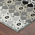 5' X 8' Gray And Pewter Floral Medallion Washable Indoor Outdoor Area Rug 5' X 8' Gray And Pewter Floral Medallion Washable Indoor Outdoor Area Rug