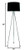 59" Silver Tripod Floor Lamp With Black Fabric Drum Shade 59" Silver Tripod Floor Lamp With Black Fabric Drum Shade