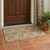 3' X 5' Copper And Orange Damask Washable Indoor Outdoor Area Rug
