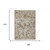 10' X 14' Beige And Brown Floral Washable Indoor Outdoor Area Rug 10' X 14' Beige And Brown Floral Washable Indoor Outdoor Area Rug
