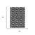 5' X 8' Black And Graphite Floral Washable Indoor Outdoor Area Rug 5' X 8' Black And Graphite Floral Washable Indoor Outdoor Area Rug