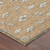3' X 5' Copper And Orange Floral Washable Indoor Outdoor Area Rug 3' X 5' Copper And Orange Floral Washable Indoor Outdoor Area Rug