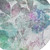 8' Teal Blue And Silver Round Botanical Leaves Washable Indoor Outdoor Area Rug