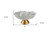 9" Matte Gold And White Polyresin Decorative Bowl With Orbs 9" Matte Gold And White Polyresin Decorative Bowl With Orbs