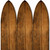 71" Brown Solid Wood Folding Three Panel Screen Room Divider 71" Brown Solid Wood Folding Three Panel Screen Room Divider