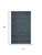 8' X 10' Blue Brown And Ivory Wool Striped Hand Tufted Area Rug 8' X 10' Blue Brown And Ivory Wool Striped Hand Tufted Area Rug
