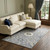 8' X 10' Gray Taupe And Tan Wool Floral Hand Tufted Area Rug