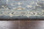 5' X 8' Dark Gray Blue Gray Natural And Ivory Wool Medallion Hand Tufted Area Rug