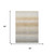 5' X 8' Taupe And Brown Striped Washable Indoor Outdoor Area Rug 5' X 8' Taupe And Brown Striped Washable Indoor Outdoor Area Rug