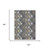 8' X 10' Gray And Graphite Geometric Washable Indoor Outdoor Area Rug 8' X 10' Gray And Graphite Geometric Washable Indoor Outdoor Area Rug