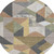 8' Graphite And Gray Round Geometric Washable Indoor Outdoor Area Rug 8' Graphite And Gray Round Geometric Washable Indoor Outdoor Area Rug