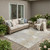 5' X 8' Ivory And Silver Botanical Leaves Washable Indoor Outdoor Area Rug 5' X 8' Ivory And Silver Botanical Leaves Washable Indoor Outdoor Area Rug
