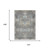 9' X 12' Gray And Silver Oriental Washable Indoor Outdoor Area Rug 9' X 12' Gray And Silver Oriental Washable Indoor Outdoor Area Rug