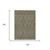 5' X 8' Olive Green And Green Striped Washable Indoor Outdoor Area Rug 5' X 8' Olive Green And Green Striped Washable Indoor Outdoor Area Rug