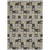 10' X 14' Black And Silver Floral Washable Indoor Outdoor Area Rug 10' X 14' Black And Silver Floral Washable Indoor Outdoor Area Rug