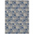 9' X 12' Navy Blue And Blue Floral Washable Indoor Outdoor Area Rug 9' X 12' Navy Blue And Blue Floral Washable Indoor Outdoor Area Rug