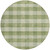 8' Green And Light Green Round Plaid Washable Indoor Outdoor Area Rug 8' Green And Light Green Round Plaid Washable Indoor Outdoor Area Rug