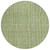 8' Green Ivory And Gray Round Striped Washable Indoor Outdoor Area Rug