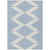 10' X 14' Ivory And Blue Geometric Washable Indoor Outdoor Area Rug